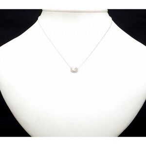 TIFFANY Co Elsa Peretti Bean Pendant Necklace Silver